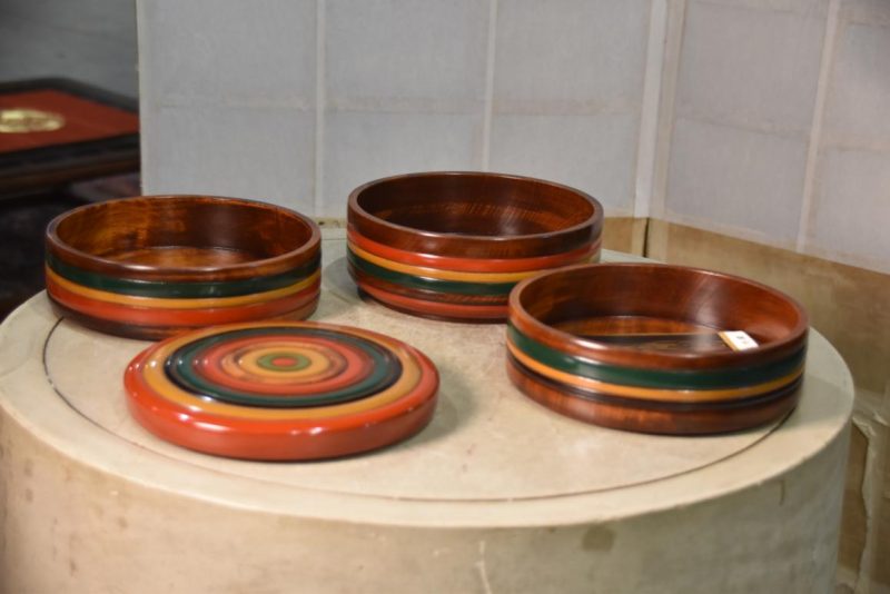 Japanese Spinning Top Design Lidded Container Width:203mm - Image 5