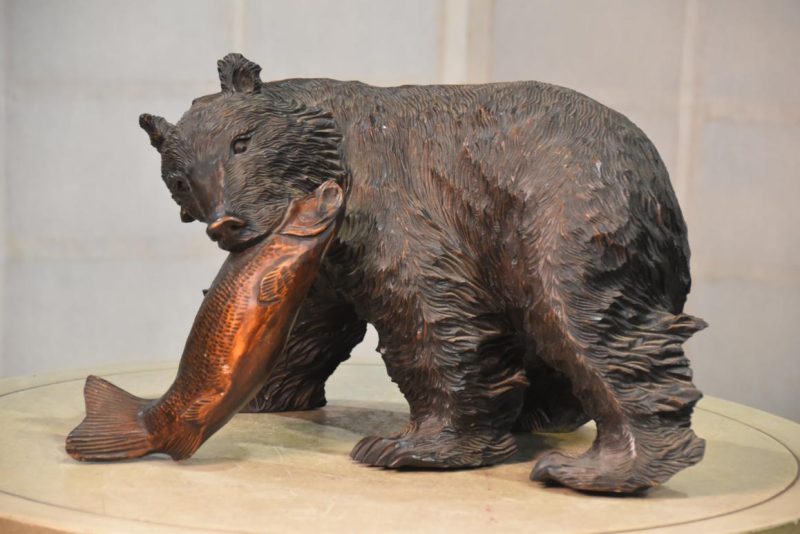 Hokkaido Wooden Bear Width:380mm - Image 2