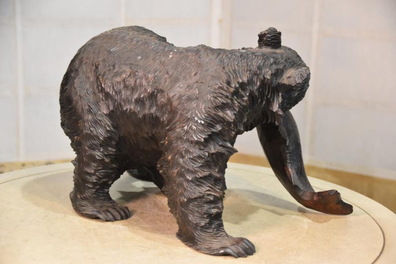 Hokkaido Wooden Bear Width:380mm - Image 4