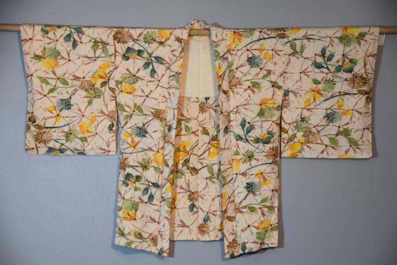 Silk Vintage Shibori Haori Jacket - Image 7