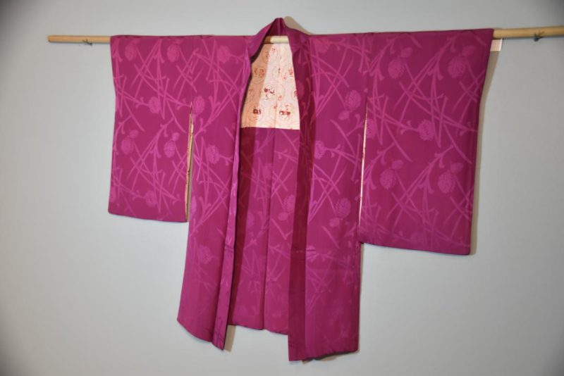 Silk Vintage Jacquard Haori Jacket - Image 4