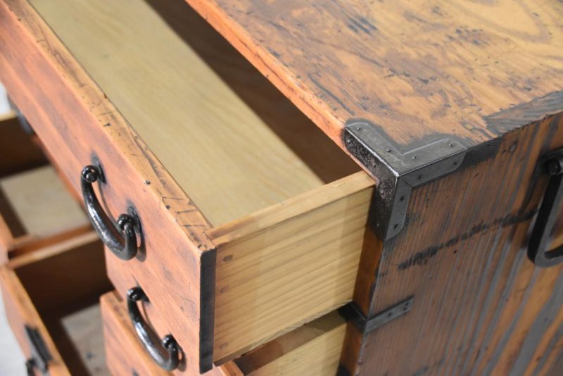 Choba Dansu Traditional Japanese Merchant Chest from Osaka Width:910mm - Image 6