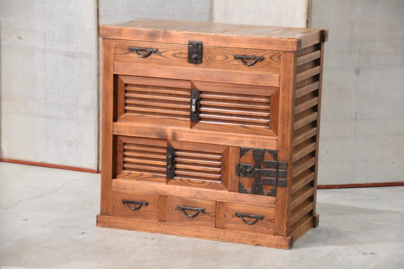 Choba Dansu Traditional Japanese Merchant Chest from Gifu Width:905mm