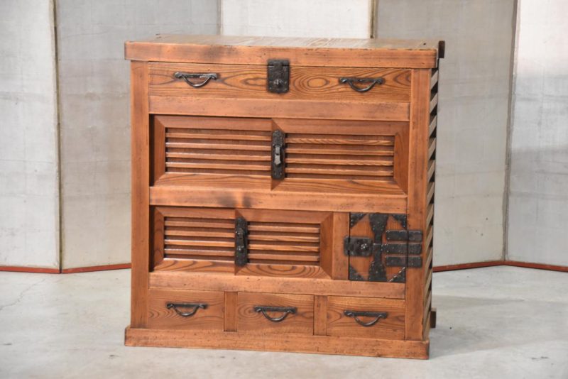 Choba Dansu Traditional Japanese Merchant Chest from Gifu Width:905mm - Image 14