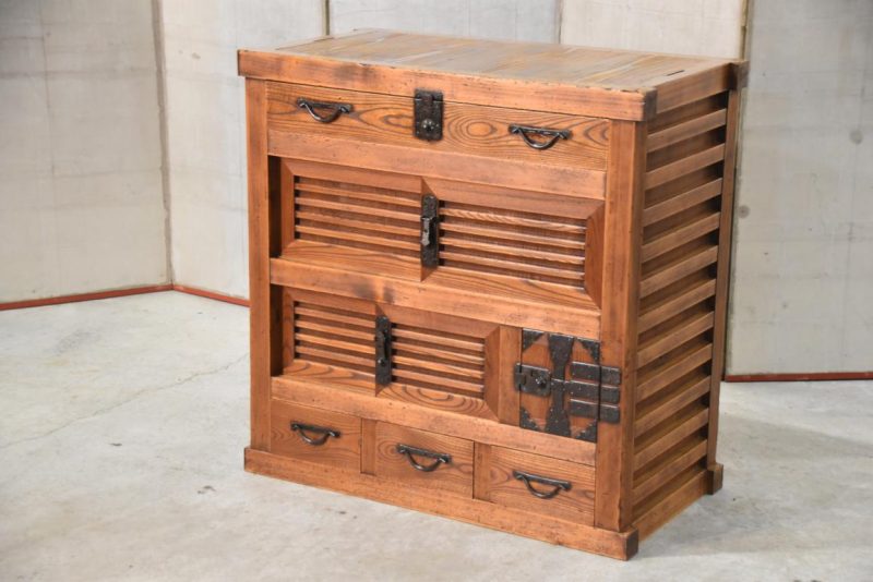 Choba Dansu Traditional Japanese Merchant Chest from Gifu Width:905mm - Image 13