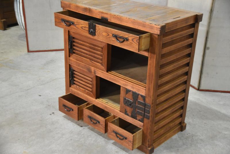 Choba Dansu Traditional Japanese Merchant Chest from Gifu Width:905mm - Image 10