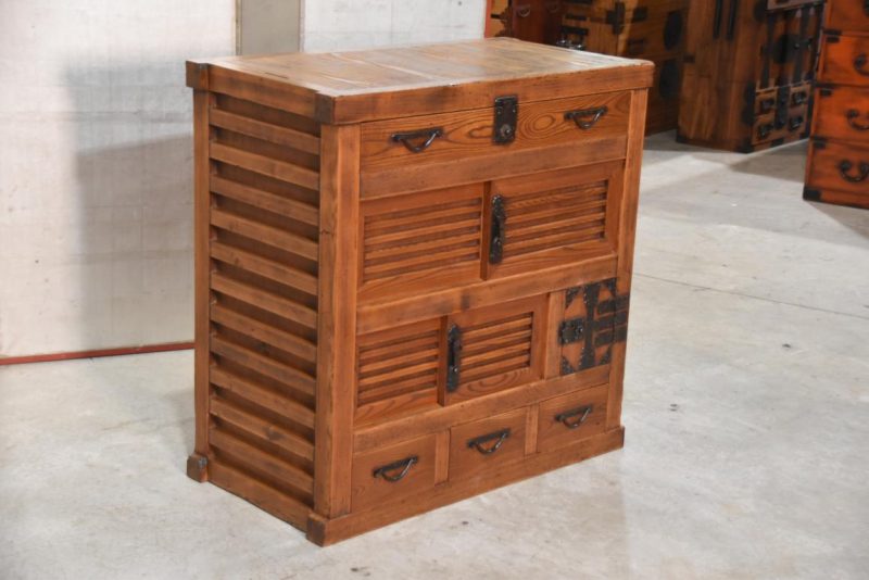 Choba Dansu Traditional Japanese Merchant Chest from Gifu Width:905mm - Image 2