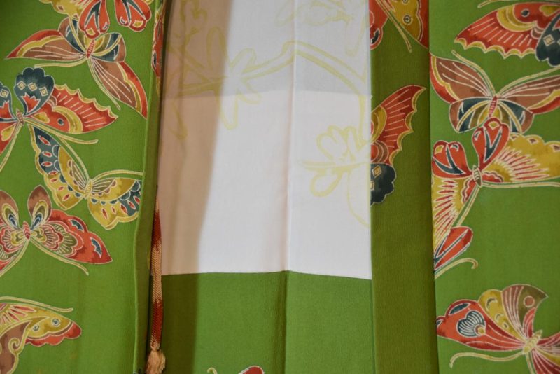 Green Butterfly Vintage Haori Jacket - Image 6
