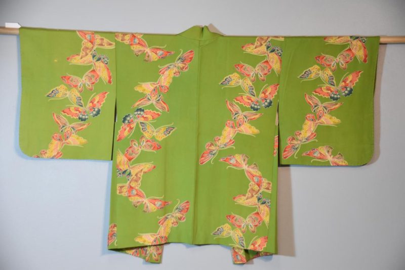 Green Butterfly Vintage Haori Jacket - Image 4