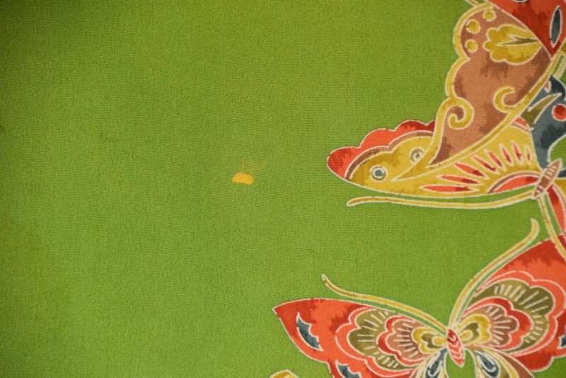 Green Butterfly Vintage Haori Jacket - Image 3