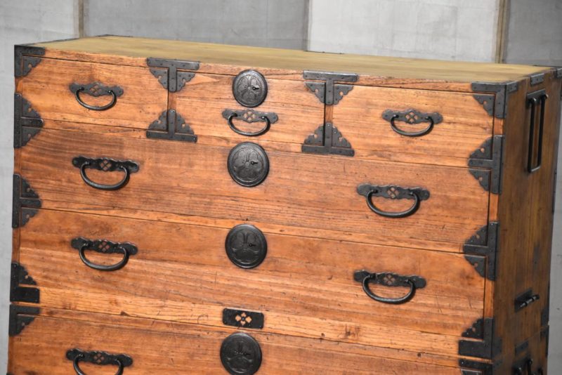 Antique Japanese Clothing Chest Width:1060mm - Image 2