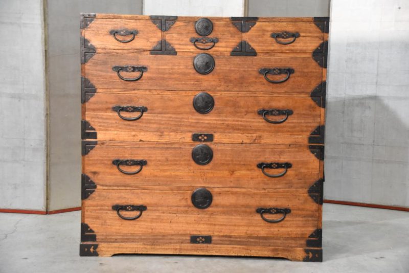 Antique Japanese Clothing Chest Width:1060mm - Image 13