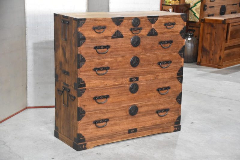 Antique Japanese Clothing Chest Width:1060mm - Image 5