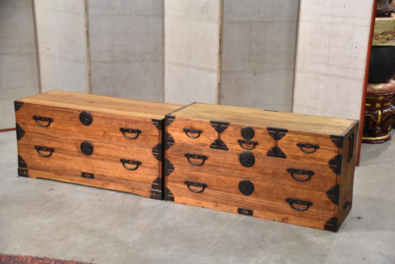 Antique Japanese Clothing Chest Width:1060mm - Image 4