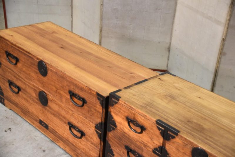 Antique Japanese Clothing Chest Width:1060mm - Image 3