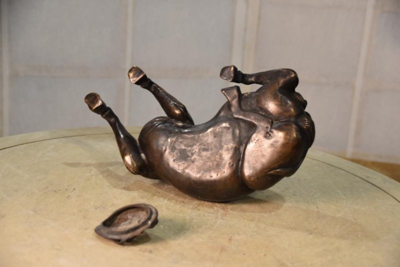 Japanese Bronze Kirin Incense Burner Width:270mm - Image 3
