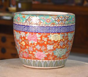 Coloured Imari Hibachi Width:310mm