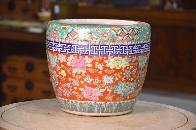 Coloured Imari Hibachi Width:310mm