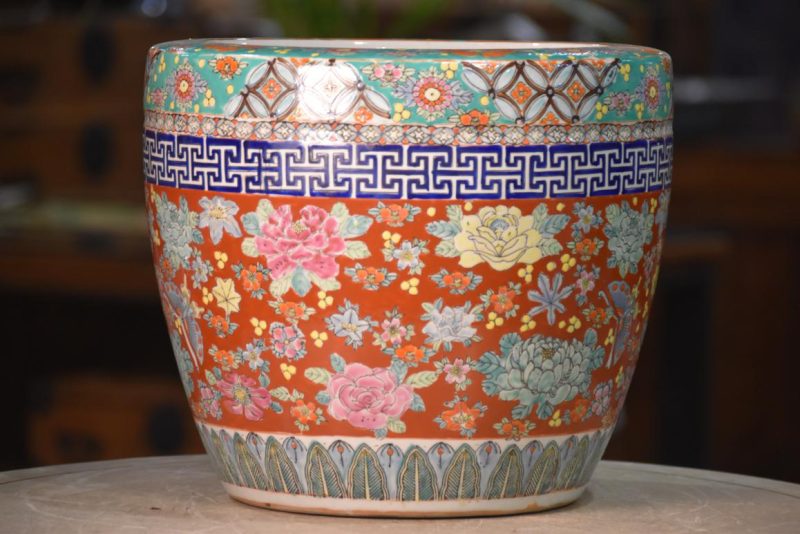 Coloured Imari Hibachi Width:310mm - Image 10