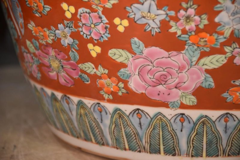 Coloured Imari Hibachi Width:310mm - Image 8