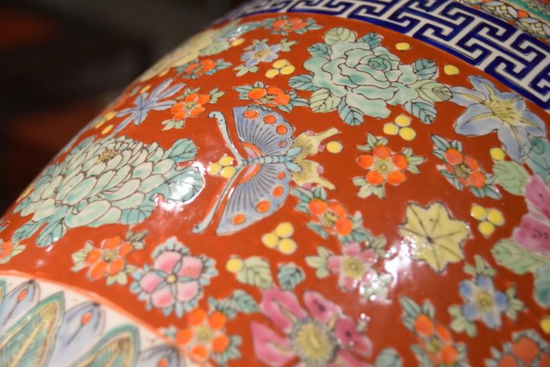 Coloured Imari Hibachi Width:310mm - Image 3