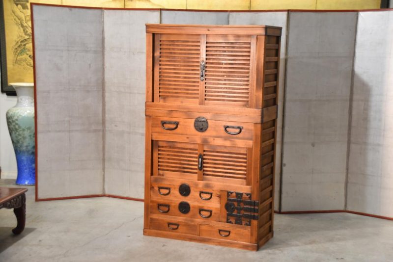 Antique Double Merchant Chest Width:910mm