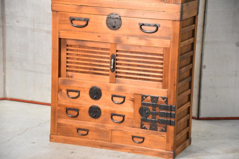 Antique Double Merchant Chest Width:910mm - Image 15