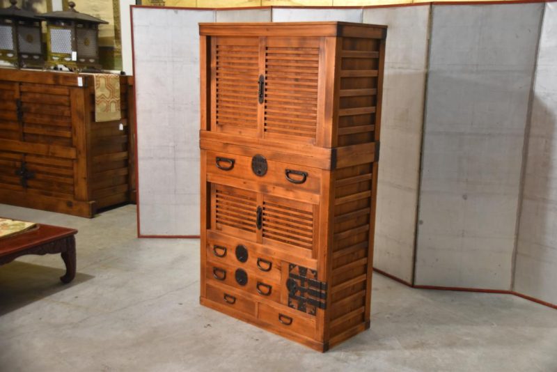 Antique Double Merchant Chest Width:910mm - Image 13