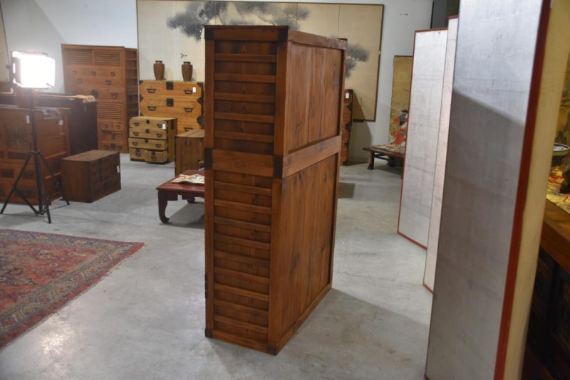 Antique Double Merchant Chest Width:910mm - Image 4