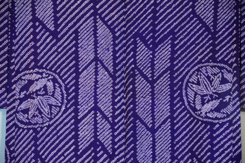 Vintage Murasaki (Purple) Silk Shibori Haori Jacket - Image 2