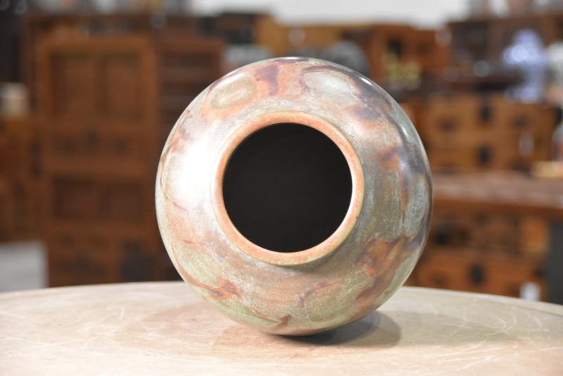 Murashido Bronze Vase:Width 180mm - Image 7