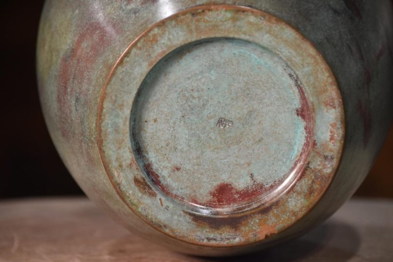 Murashido Bronze Vase:Width 180mm - Image 5