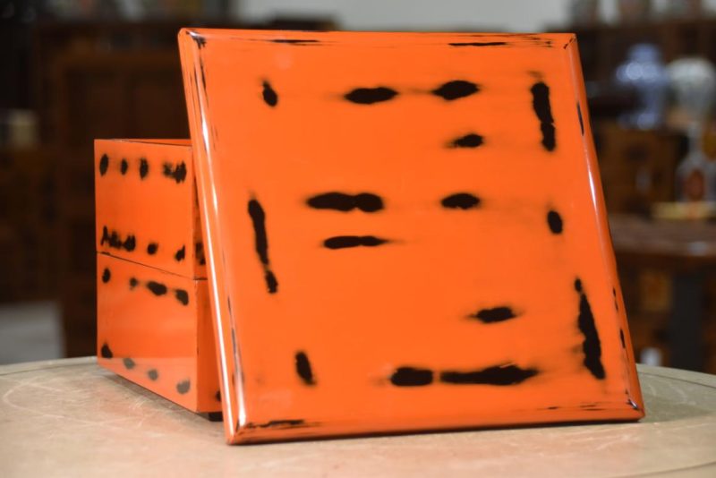 Japanese Jubako Lacquer Stacking Box:Width 240mm - Image 6