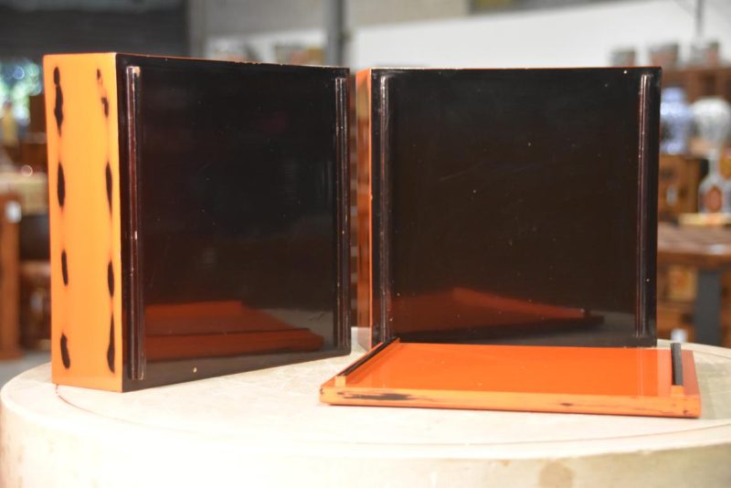Japanese Jubako Lacquer Stacking Box:Width 240mm - Image 14