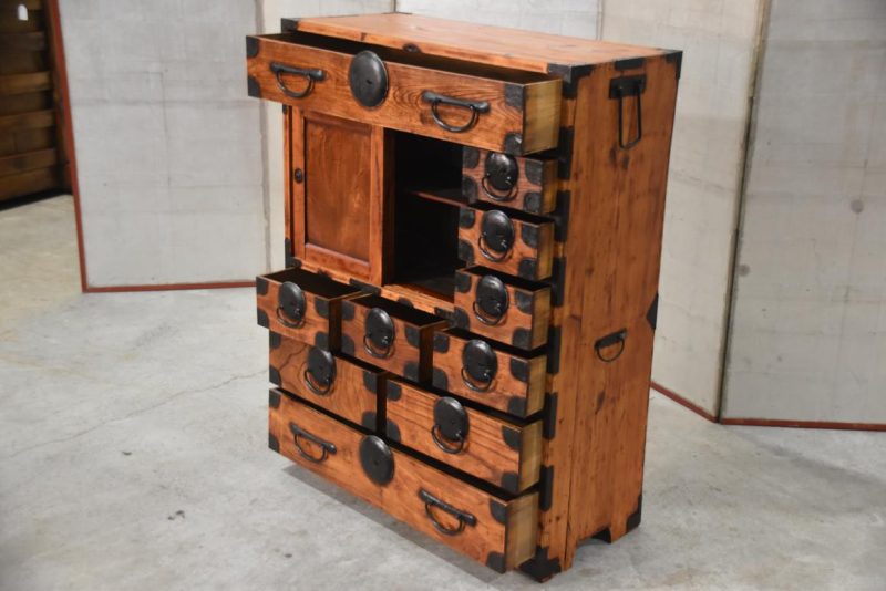Japanese Choba Dansu Merchant Chest Width:810mm - Image 6