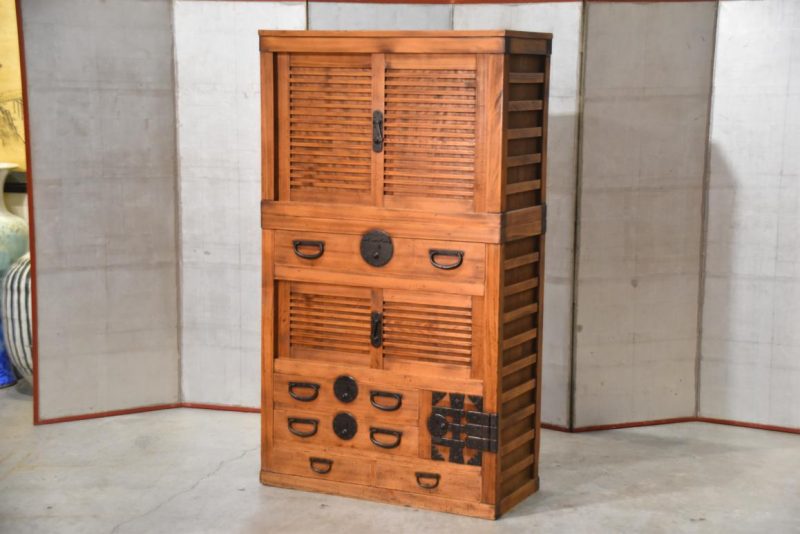 Antique Double Merchant Chest Width:910mm