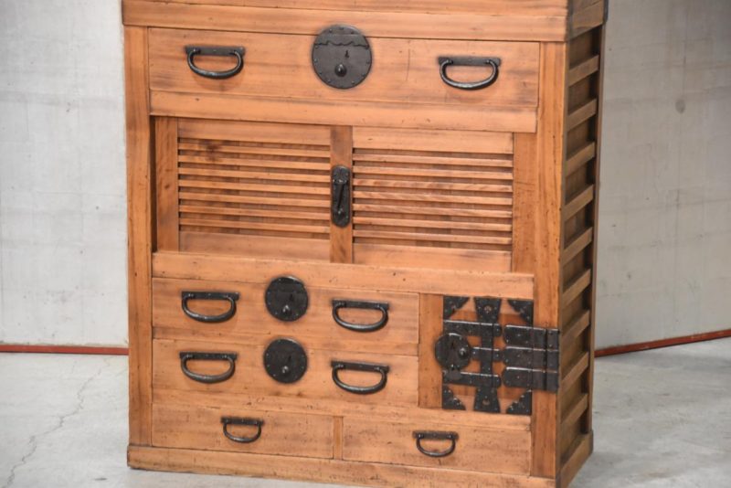 Antique Double Merchant Chest Width:910mm - Image 12