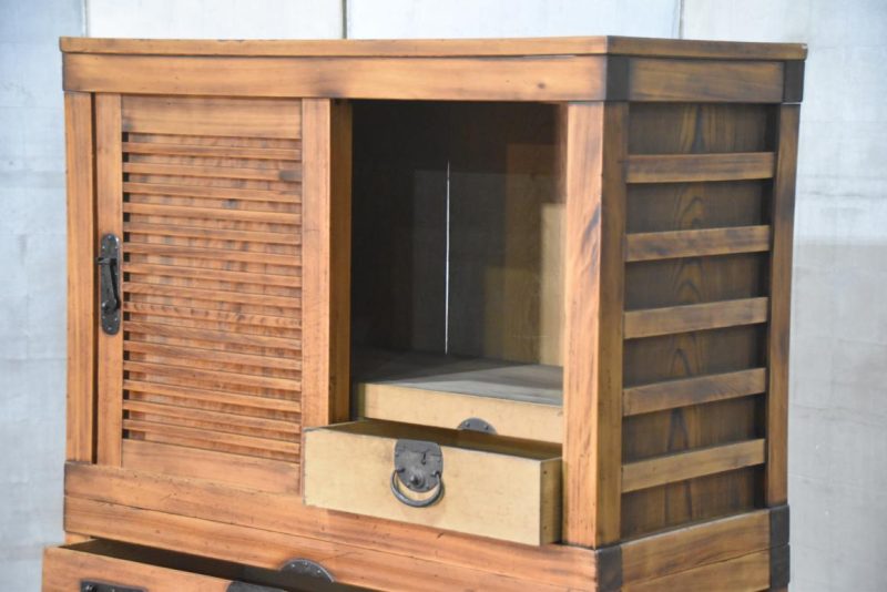 Antique Double Merchant Chest Width:910mm - Image 8