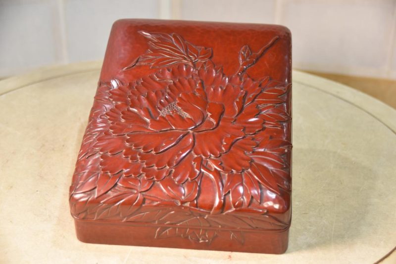Kamakura Bori Suzuri Bako Writing Box Width:255mm
