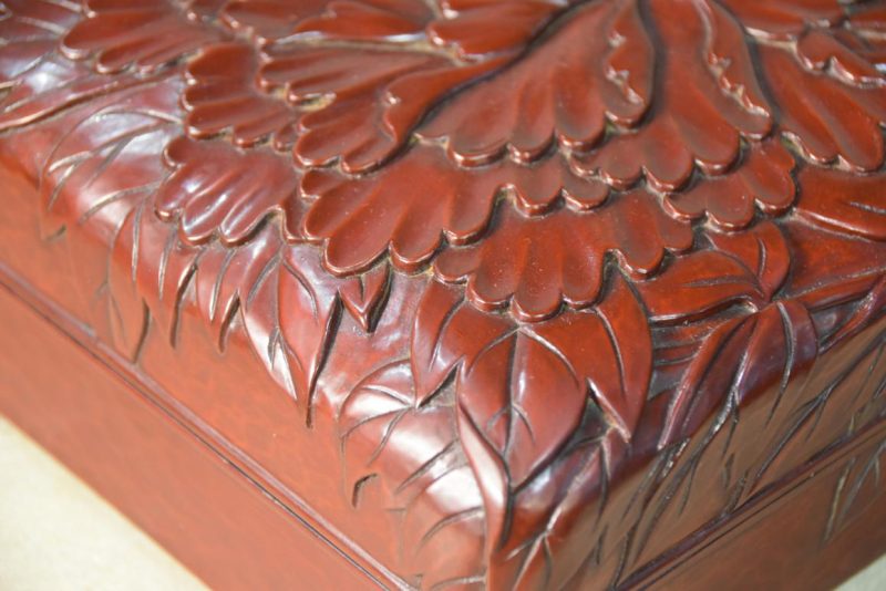 Kamakura Bori Suzuri Bako Writing Box Width:255mm - Image 13