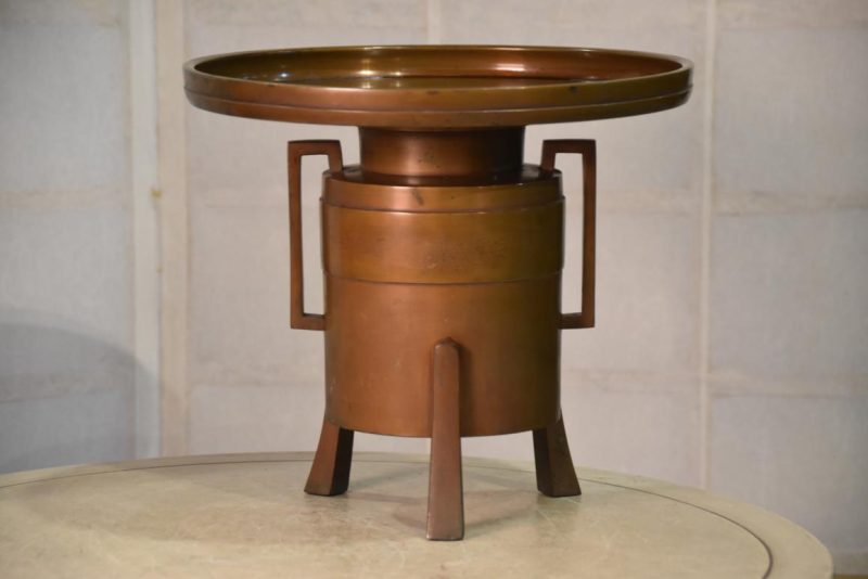 Japanese Ikenobu Bronze Vase Width:303mm