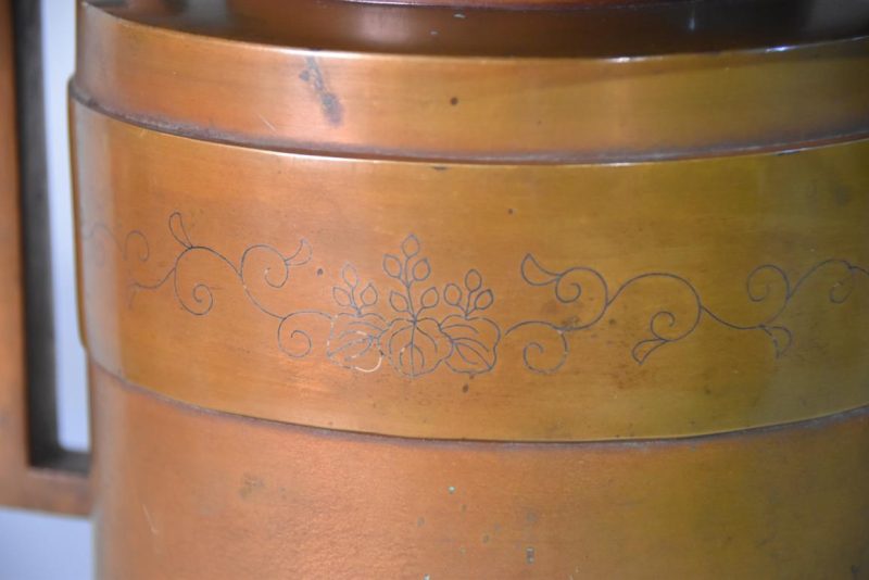 Japanese Ikenobu Bronze Vase Width:303mm - Image 6