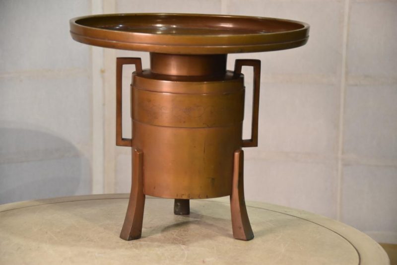 Japanese Ikenobu Bronze Vase Width:303mm - Image 5