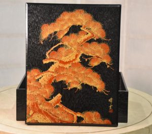 Lacquered Suzuri Bako Writing Box Width: 330mm