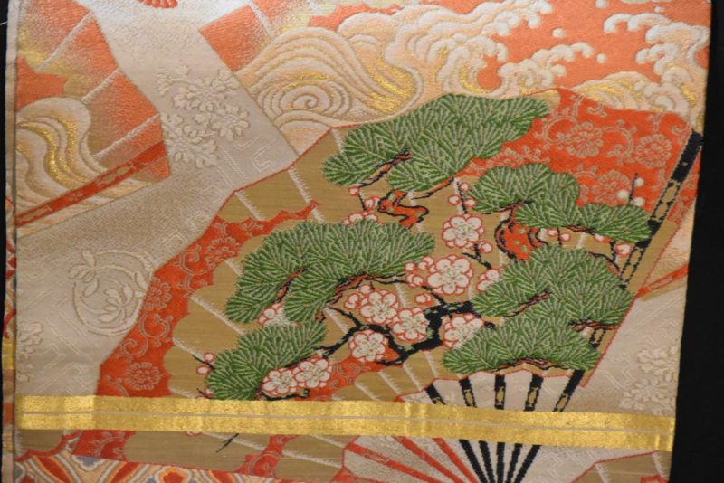 Vintage Japanese Maru Obi Sash Width:4000mm - Image 2