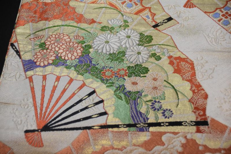 Vintage Japanese Maru Obi Sash Width:4000mm - Image 7