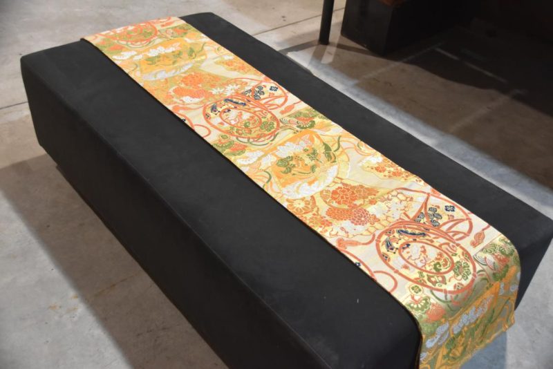 Vintage Japanese Maru Obi Sash Table Runner Width:4000mm - Image 6