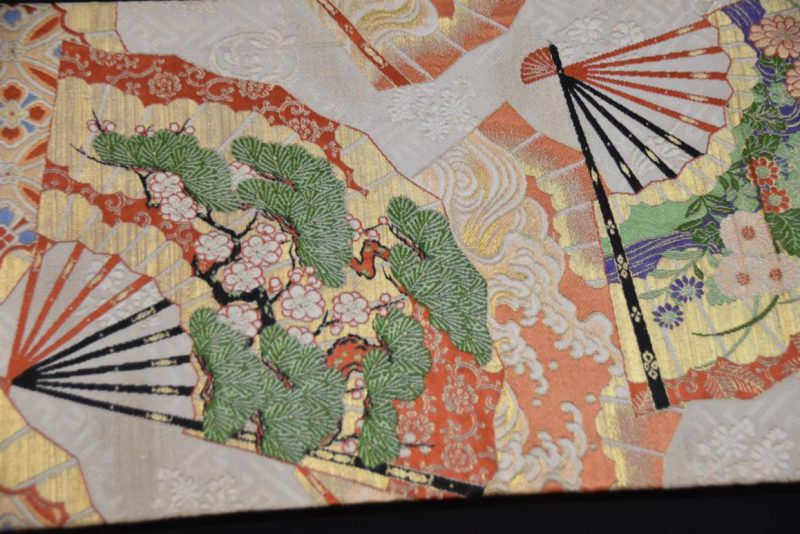Vintage Japanese Maru Obi Sash Width:4000mm - Image 6