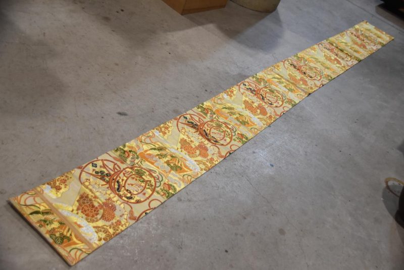 Vintage Japanese Maru Obi Sash Table Runner Width:4000mm - Image 5
