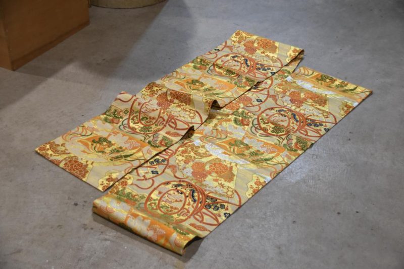 Vintage Japanese Maru Obi Sash Table Runner Width:4000mm - Image 4